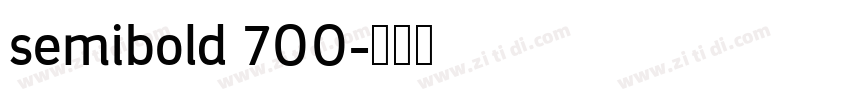 semibold 700字体转换